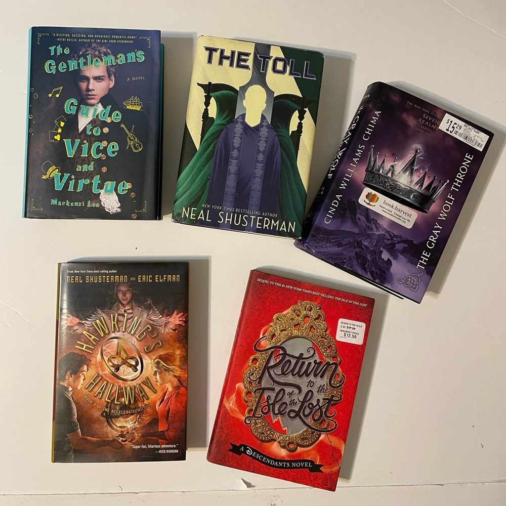 Collection of Five Fiction Books The Toll, The Gentleman's Guide to Vice +